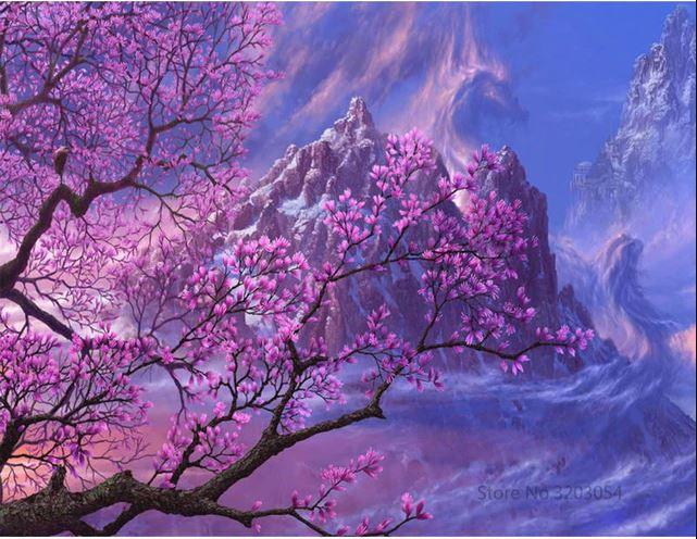 

Cherry Blossom Tree – Paint By Numbers - 40*50CM, 501 Original