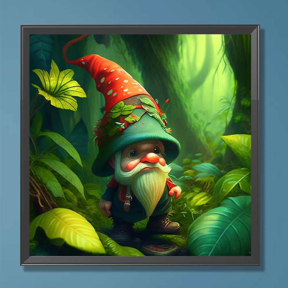 Full Round Diamond Painting 30*30cm - Goblin In The Forest