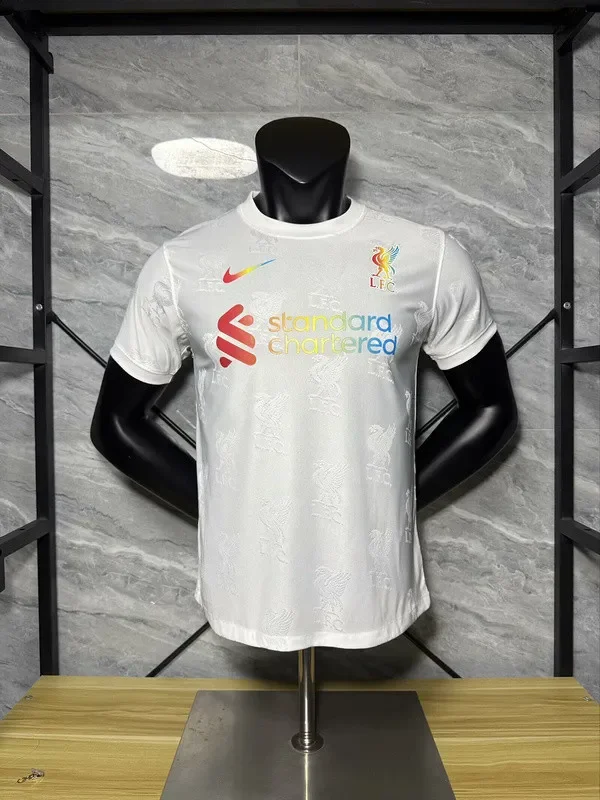 Player Version 2025-2026 Liverpool White Special Edition Soccer Jersey