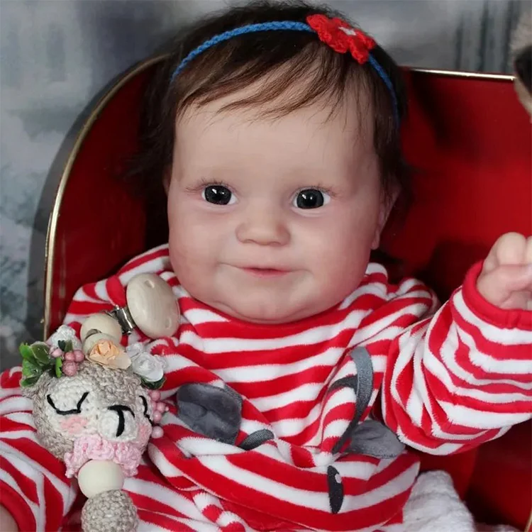 🔔[Christmas Celebration]20'' Eyes Opend Reborn Baby Doll Realistic Toddlers Girl Named Alidama with Heartbeat💖 & Sound🔊 Rebornartdoll® RSAW-Rebornartdoll®
