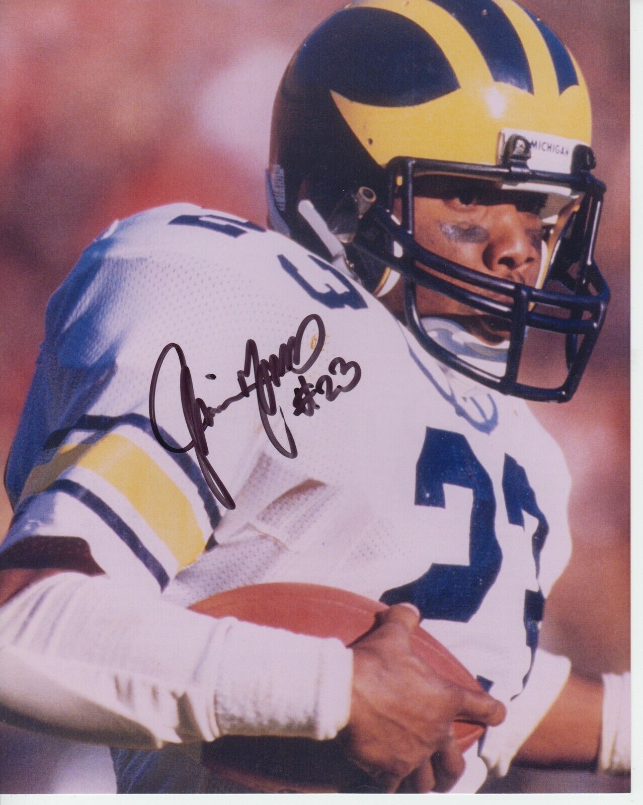 Jamie Morris #2 8x10 Signed Photo Poster painting w/ COA Michigan Wolverines -