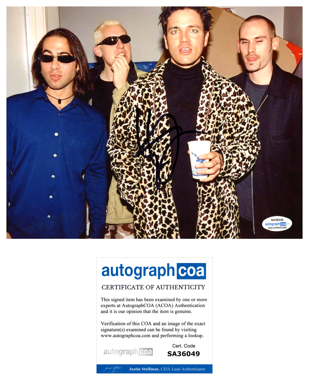 Stephan Jenkins Signed Autographed 8x10 Photo Poster painting THIRD EYE BLIND ACOA COA