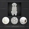DIY Pearl Painting Dog for Home Wall Decor(25x25cm)