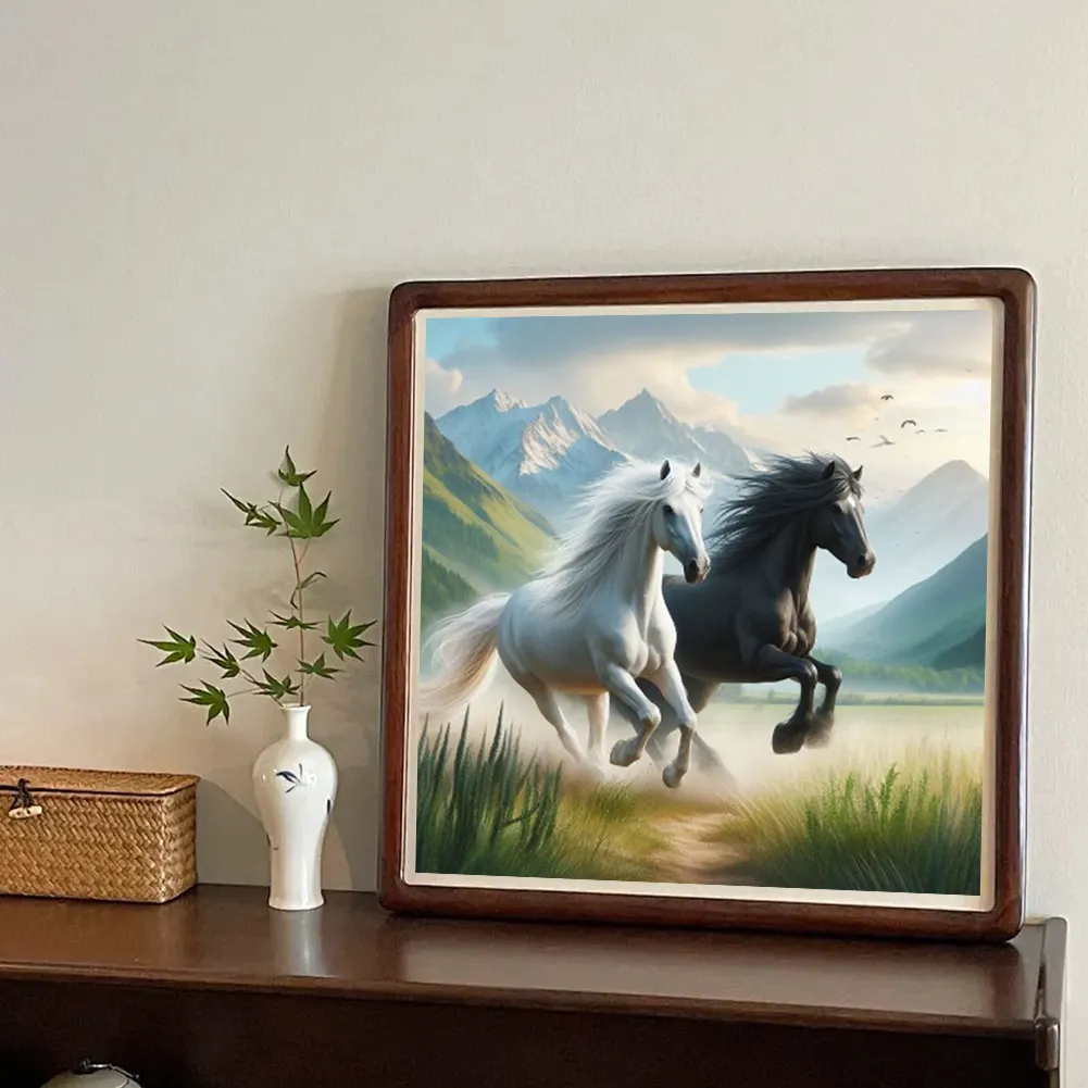 Diamond Painting - Full Round Drill - Horse(Canvas|40*40cm)