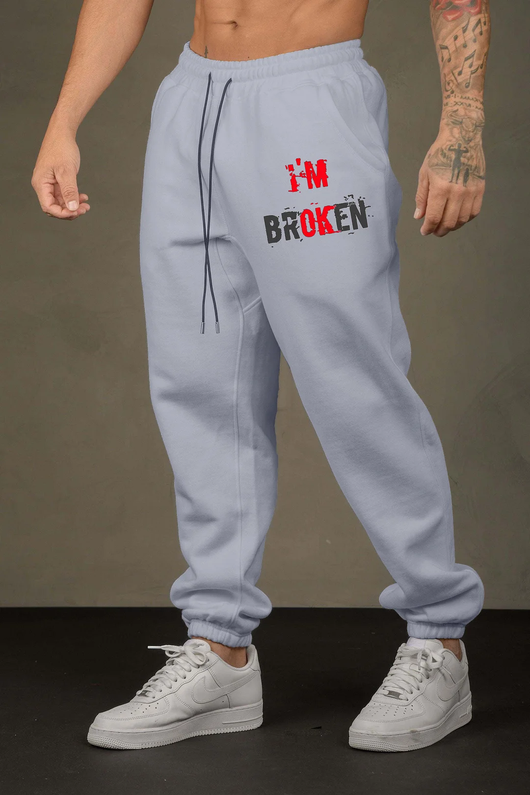 I'm Broken Printed Men's Sweatpants