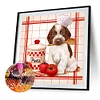 5D diy volle quadratische bohrer diamant malerei koch hund kit wohnkultur kunst 35x35cm