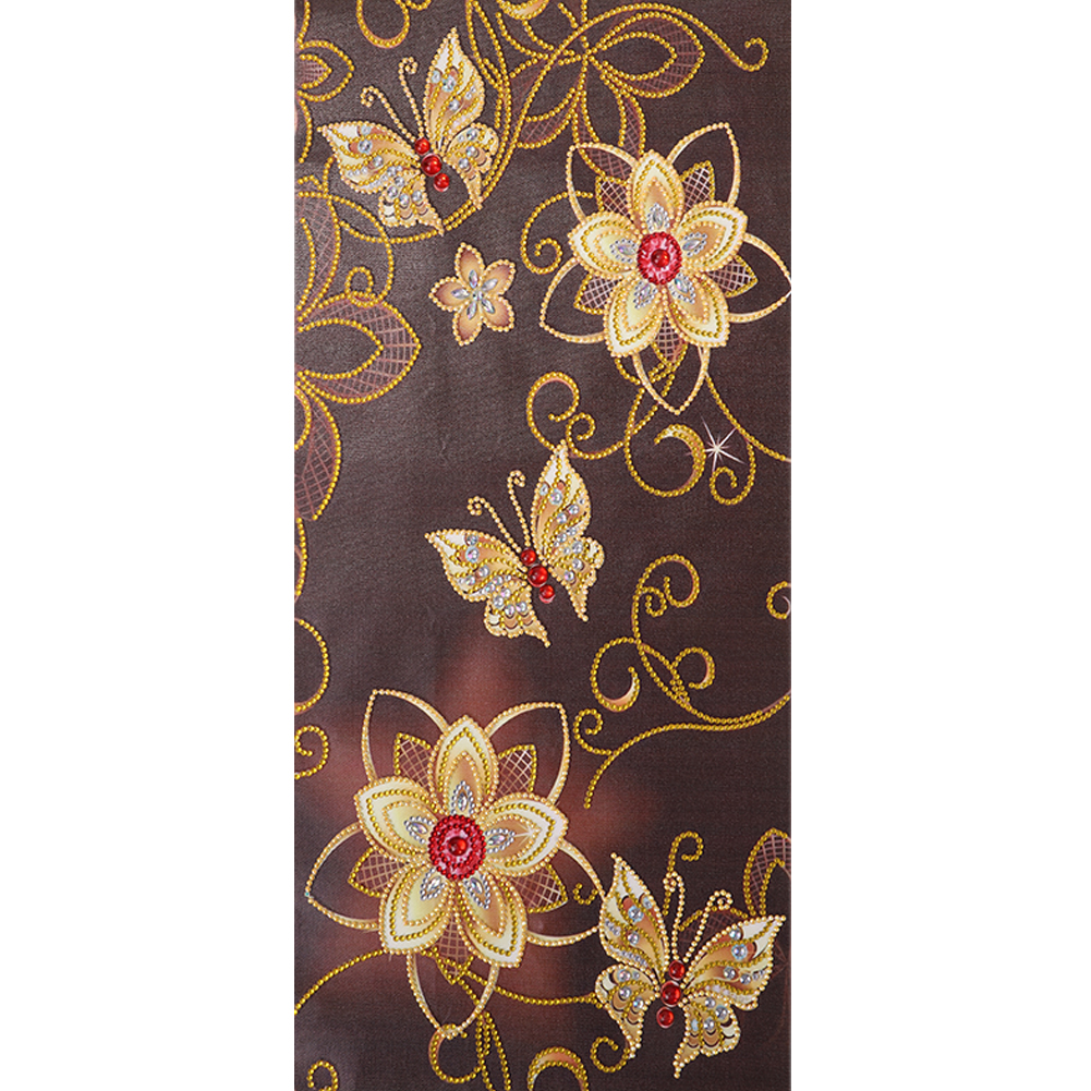 

30*60CM - Special Shaped Diamond Painting - Golden Butterfly, 501 Original