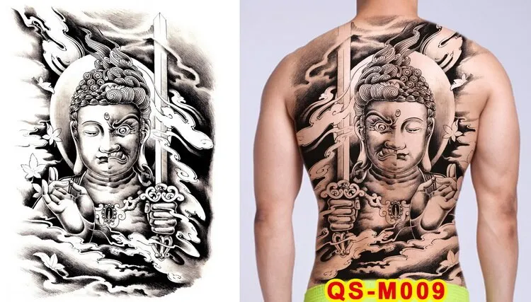 tattoo tribal designs gothic tattoo boys full back large tattoo body stickers temporary tattoos men sexy fake tatoo big water