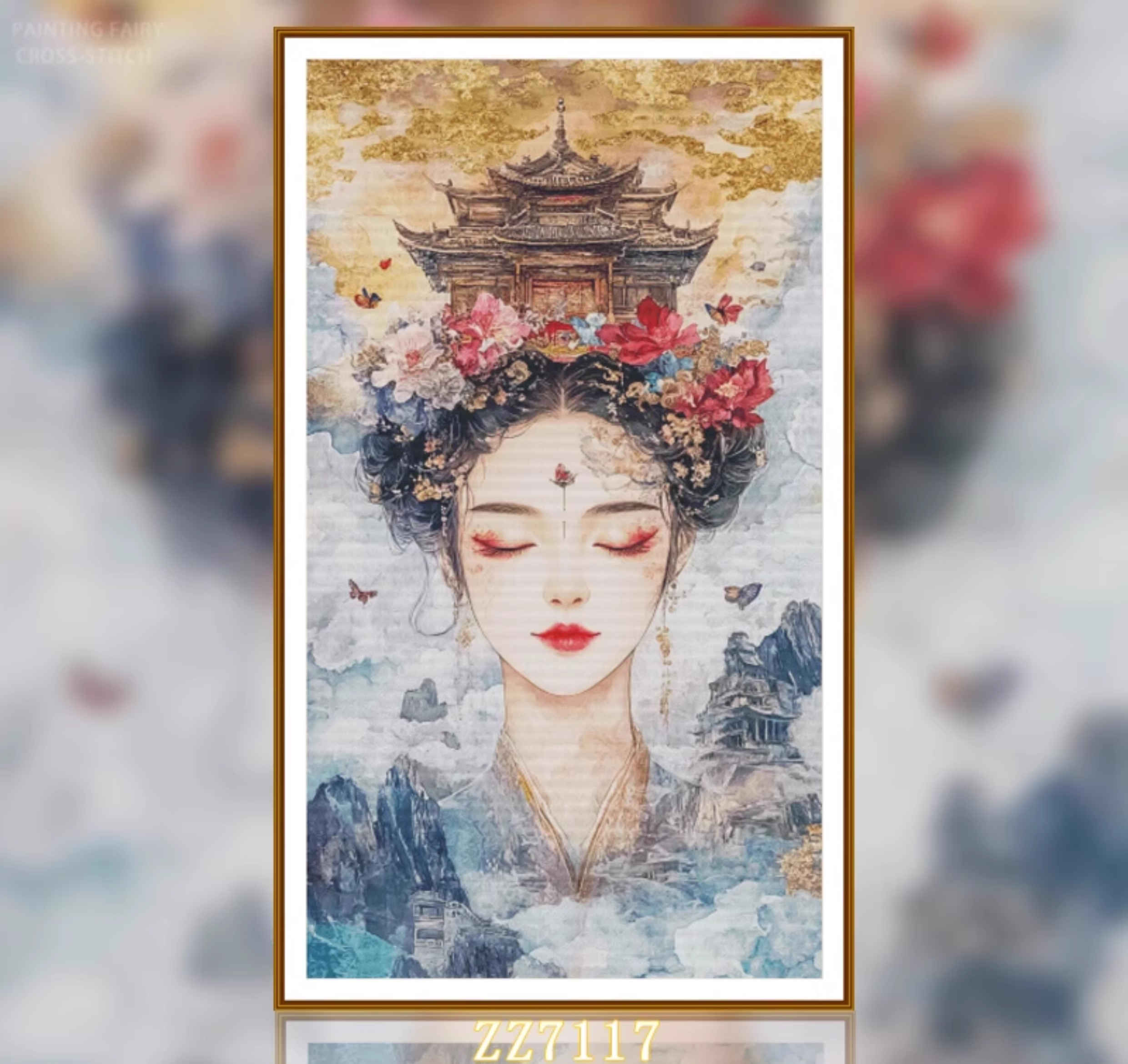 【ZZ7117- Dream of Guanghan Heritage】 Painting Fairy Cross Stitch