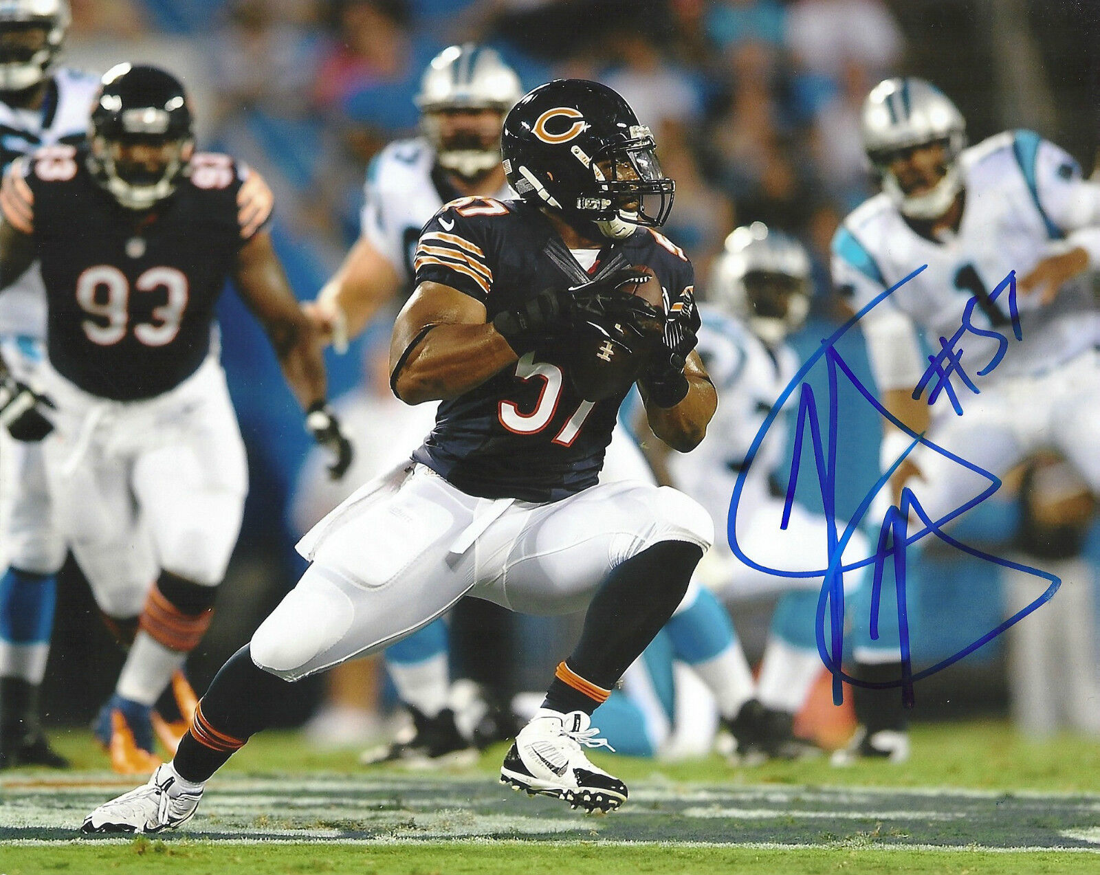 JOHN BOSTIC 'CHICAGO BEARS' 2014 NFL LINEBACKER SIGNED 8X10 PICTURE *COA 3