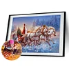Diamond Painting-DIY Full Round Drill Santa Sleigh（60*40cm）
