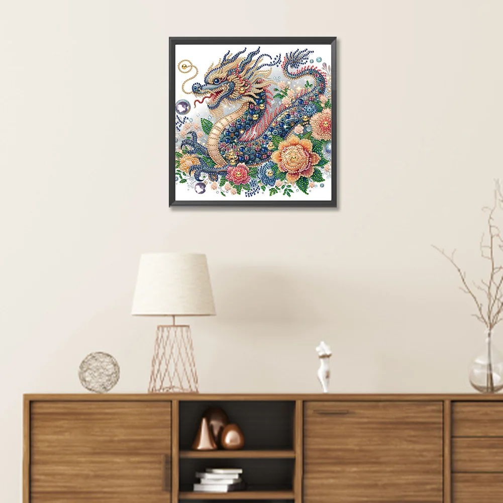 Diamond Painting - Partial Special Shaped Drill - Gorgeous Dragon(Canvas|30*30cm)