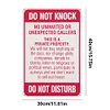 Do Not Knock Do Not Disturb - Vintage Metal Signs(12*16Inch) - Warning