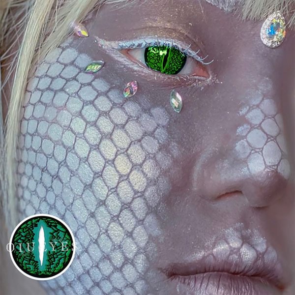 Lizard Eye Green Cosplay Contact Lenses Yearly