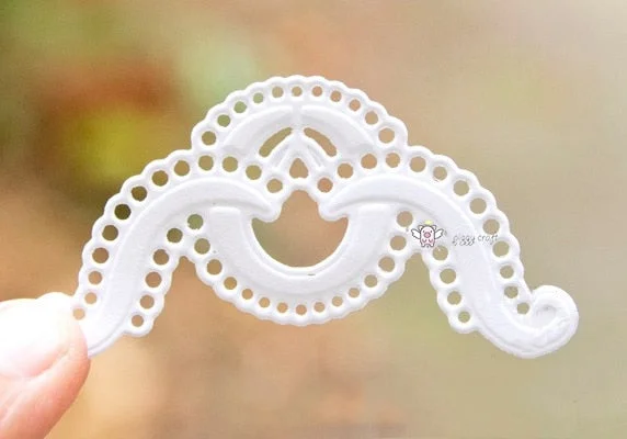 Piggy Craft metal cutting dies cut die mold Lace hole rectangular frame Scrapbook paper craft knife mould blade punch stencils