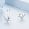 925 Sterling Silver Heart Shaped Simple Earrings 
