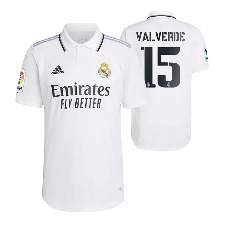 Maillot Real Madrid Federico Valverde 15 Domicile 2022-2023