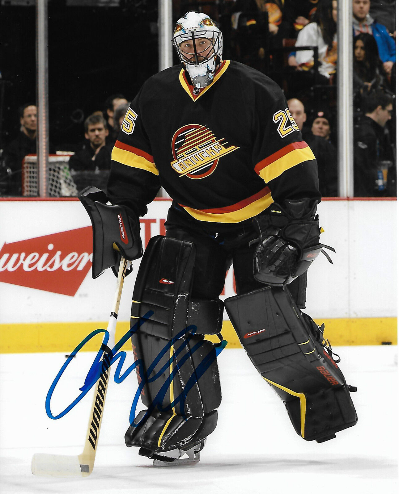 Vancouver Canucks Jacob Markstrom Signed Autographed 8x10 NHL Photo Poster painting COA C