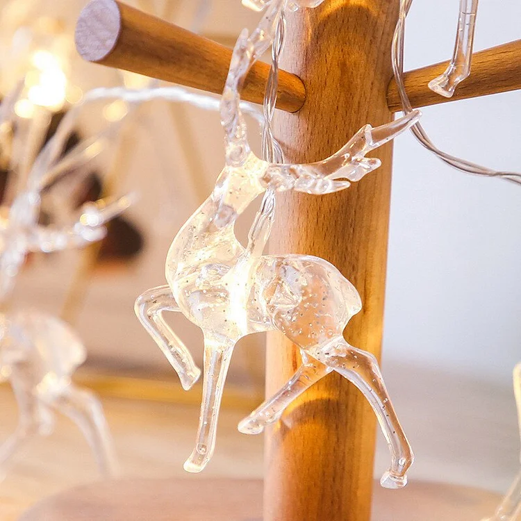 Reindeer LED String Lights