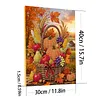 (30x40cm)DIY Pearl Painting Framed Pumpkin Autumn Basket Handmade Pearl Material Art Kit Living Room Decor