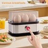 Smart Egg Cooker Stainless Steel Egg Boiler 6 Egg Capacity for Home Kitchen (EU)