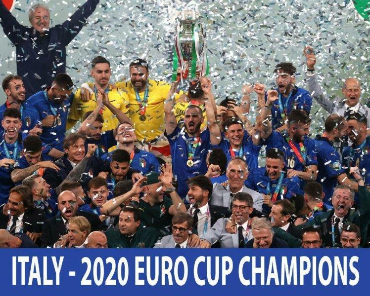 ITALY - Team 2020 Euro Cup Champions Soccer Glossy 8 x 10 Photo Poster painting Man Cave Italy