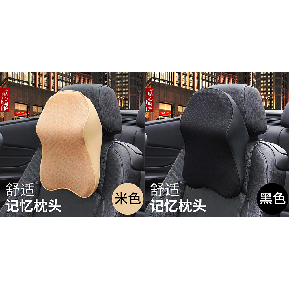 

Car Interior Neck Protector Pillow Head Rest Cushion, Black, 501 Original