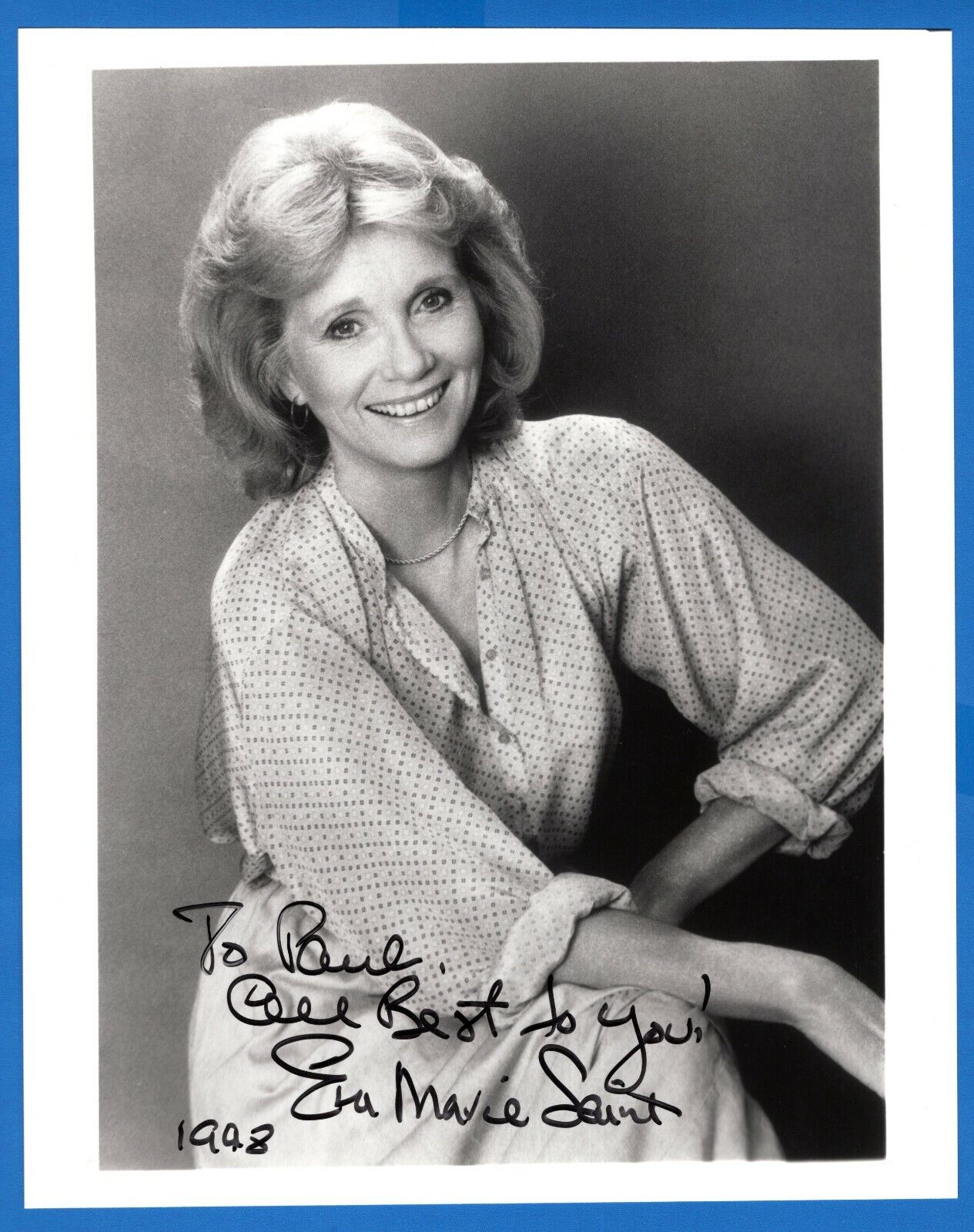 Eva Marie Saint Actress Hand Signed Autograph 8x10 Photo Poster painting with Todd Mueller COA