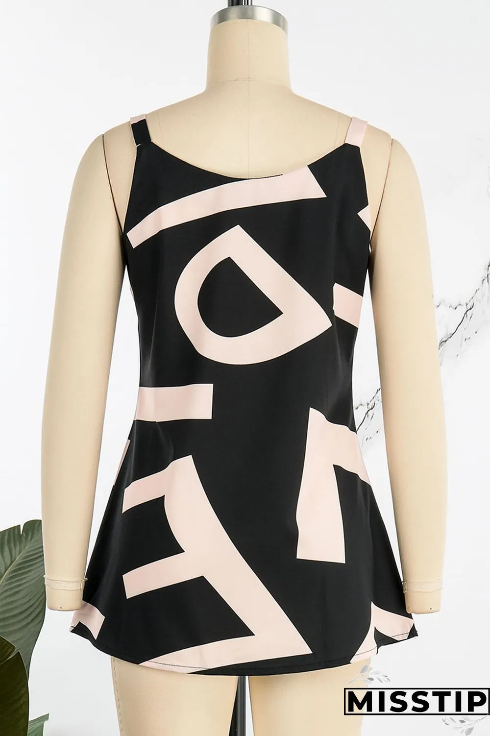 Khaki Casual Street Print Patchwork Metal Accessories Decoration V Neck Tops