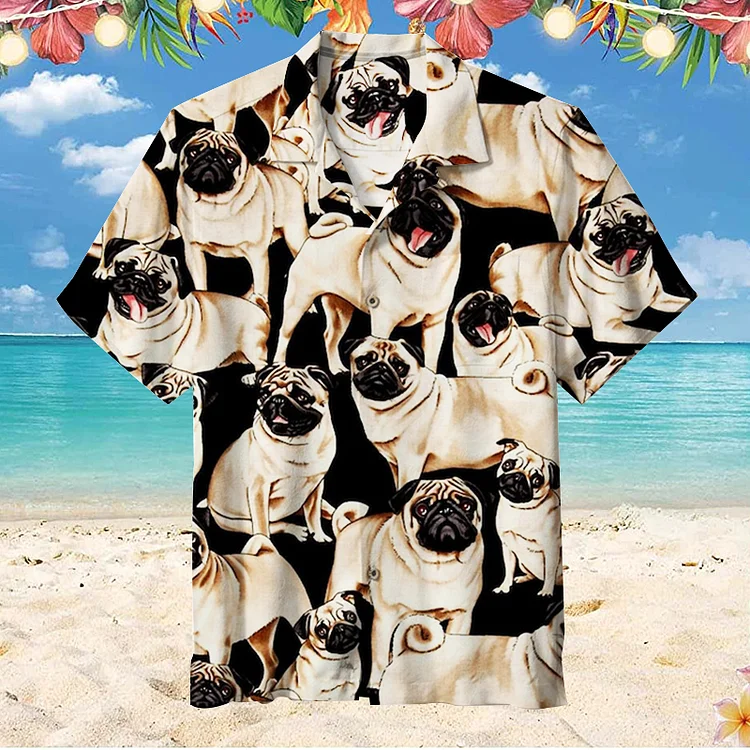 Loyalty Pug | Unisex Hawaiian Shirt