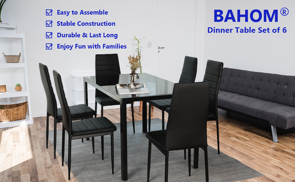 kitchen dining table set for 6 person