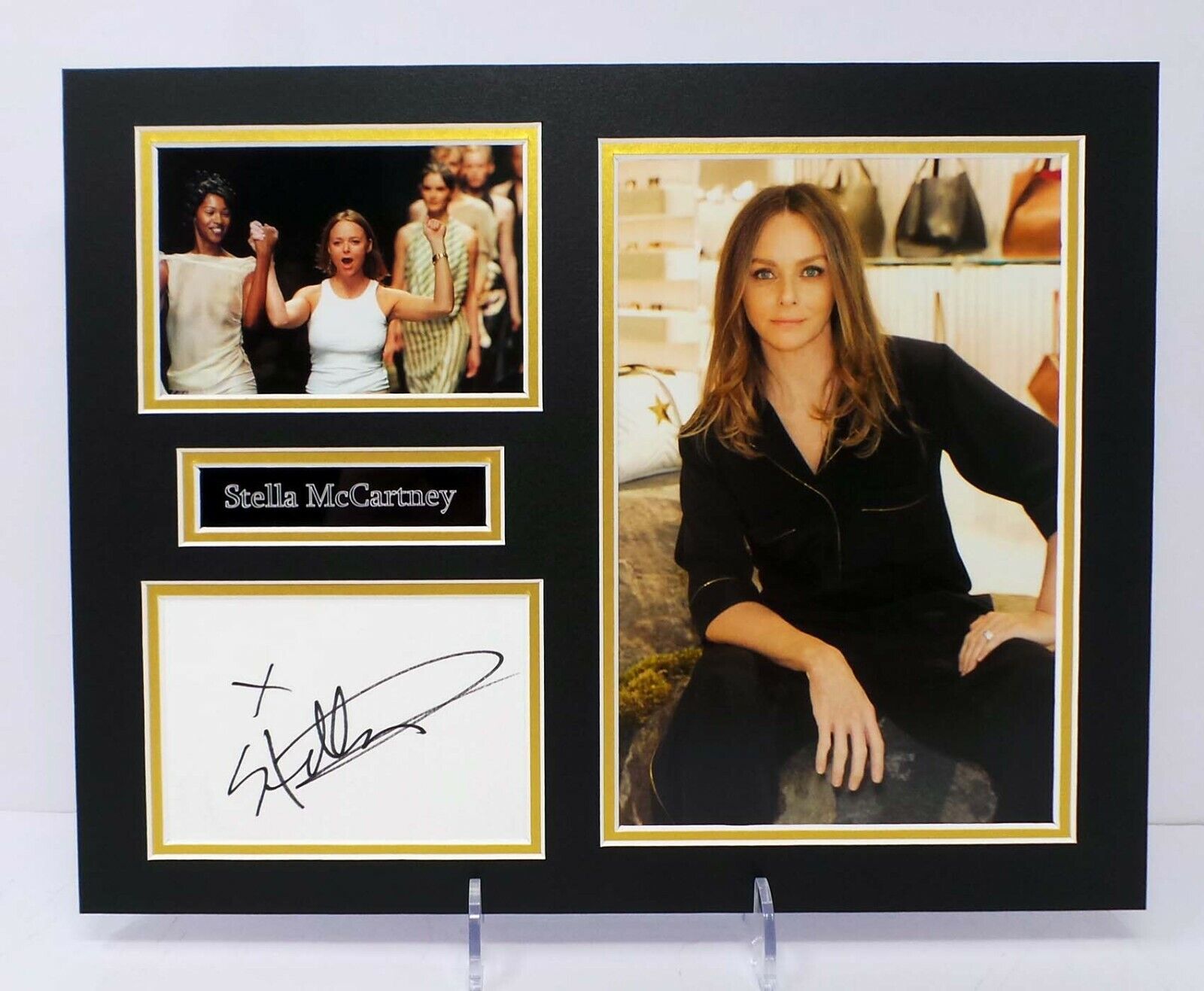 Stella McCARTNEY Fashion Designer Signed Mounted RARE Photo Poster painting Display AFTAL RD COA