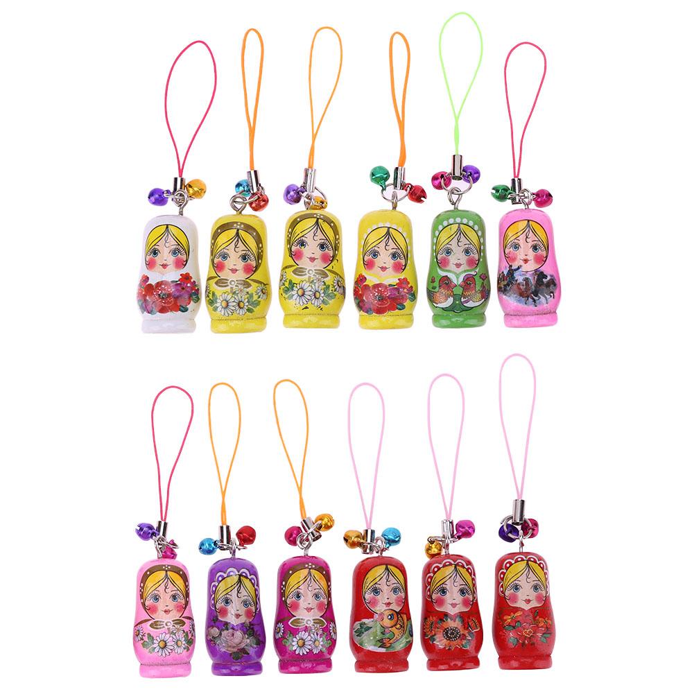 

12pcs Creative Keychain Matryoshka Nesting Dolls, 501 Original
