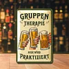 Group Therapy Sign Beer - Metal Tin Signs(8*12Inch/12*16Inch) - Bar