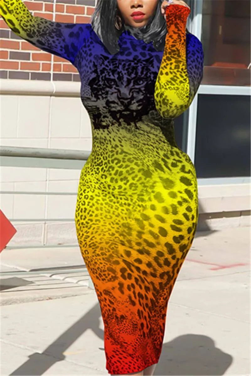 Fashion Sexy Leopard Print Dress