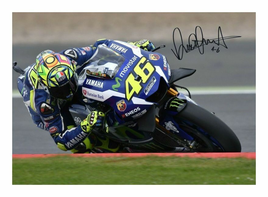 VALENTINO ROSSI AUTOGRAPH SIGNED PP Photo Poster painting POSTER