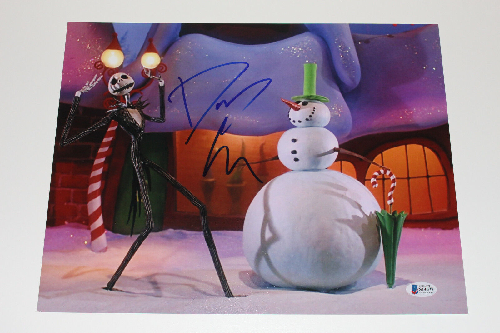 COMPOSER DANNY ELFMAN SIGNED NIGHTMARE BEFORE CHRISTMAS 11X14 Photo Poster painting BECKETT COA