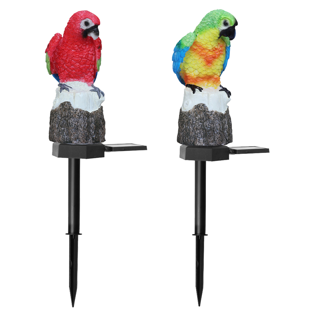 

LED Solar Light Simulation Parrot Lamp Lawn Stakes Light Garden Art Decor, Blue, 501 Original