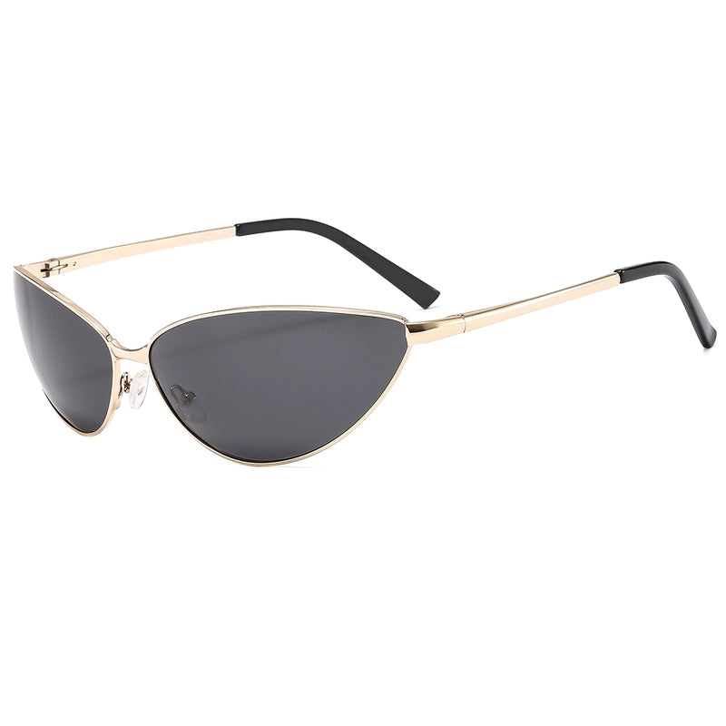 Punk Modern Style Fish Tail Ac Special-Shaped Mirror Full Frame Women's Sunglasses