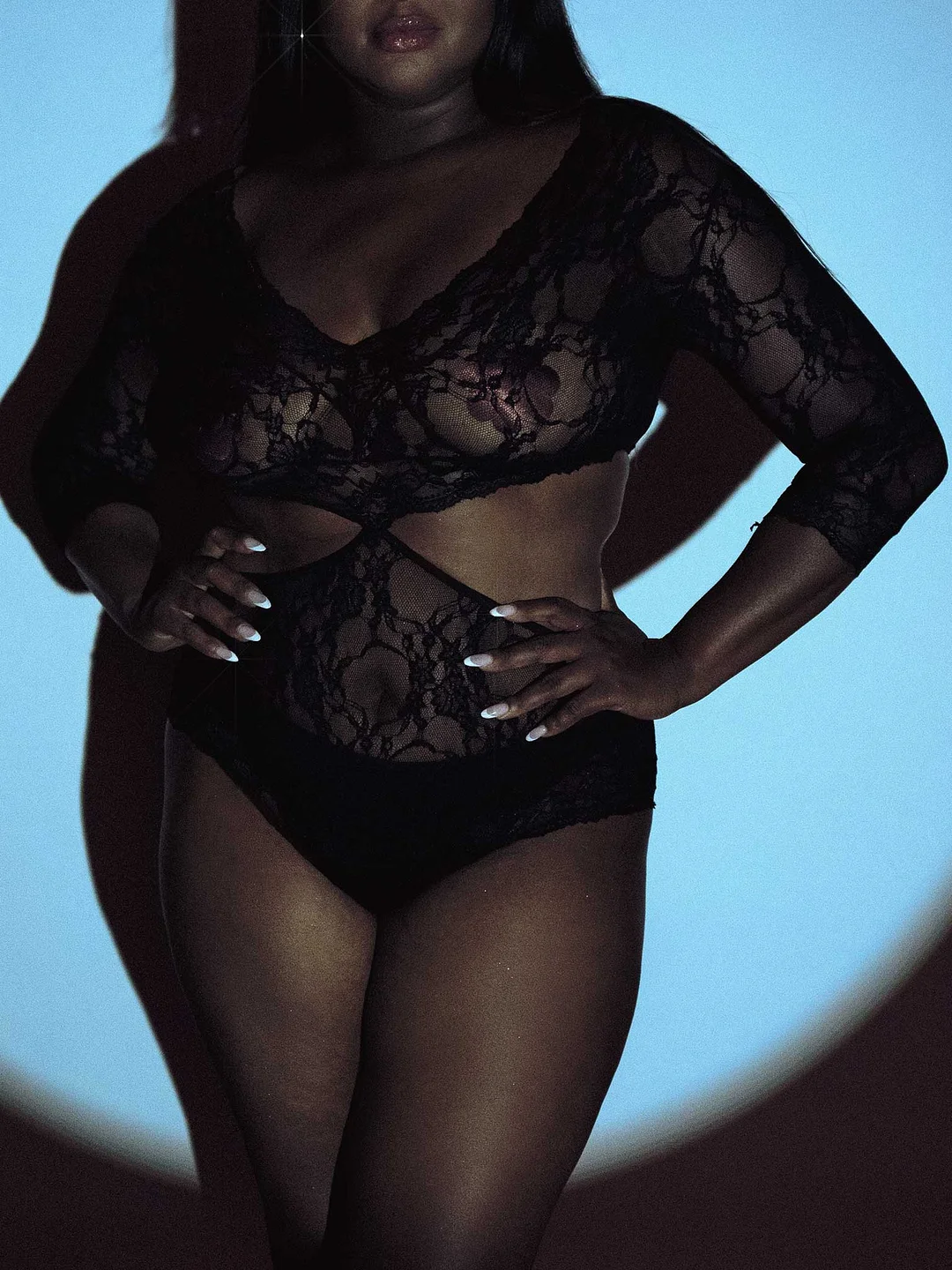 Sweet Surprise Plus Lace Teddy