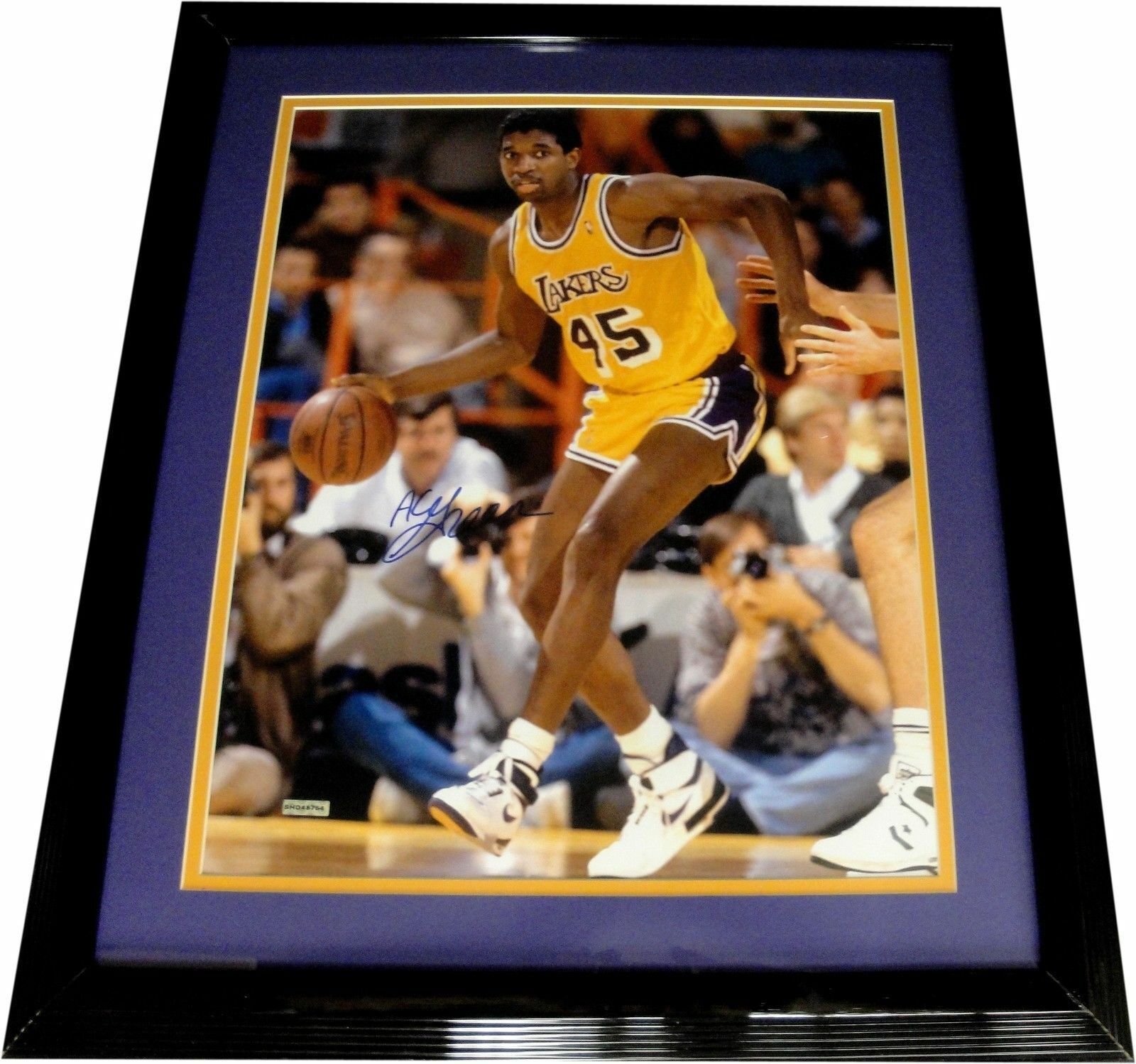 AC Green Hand Signed Autographed 16X20 Photo Poster painting Custom Framed LA Lakers UDA