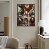 Roses and angels kit complet de peinture en diamant &agrave; perceuse carr&eacute;e 5D DIY pour adultes 40*50 cm