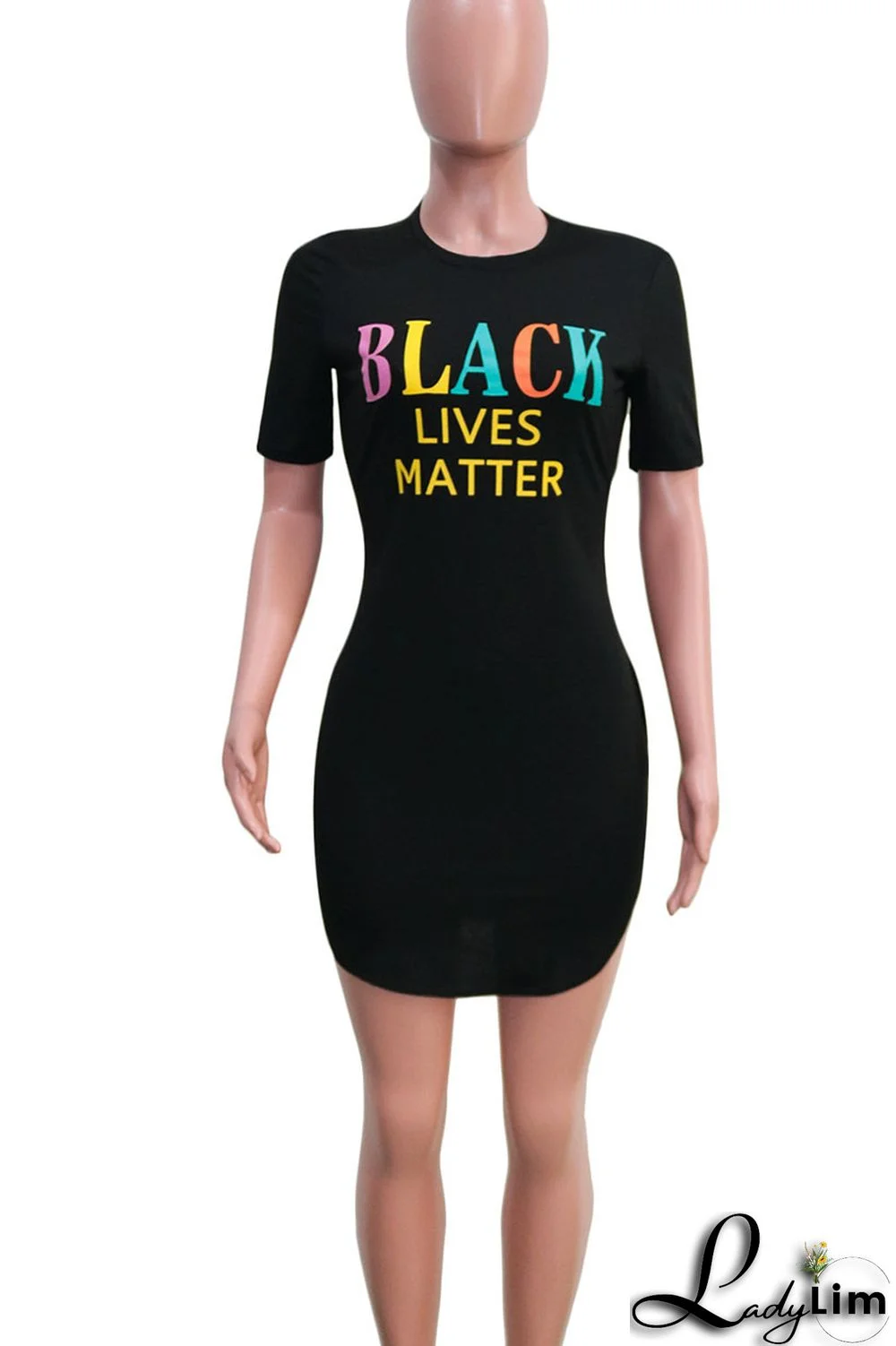 Tangerine Red Casual Print Patchwork O Neck One Step Skirt Dresses