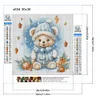 Diamond Painting -DIY Round Drill Christmas Bear