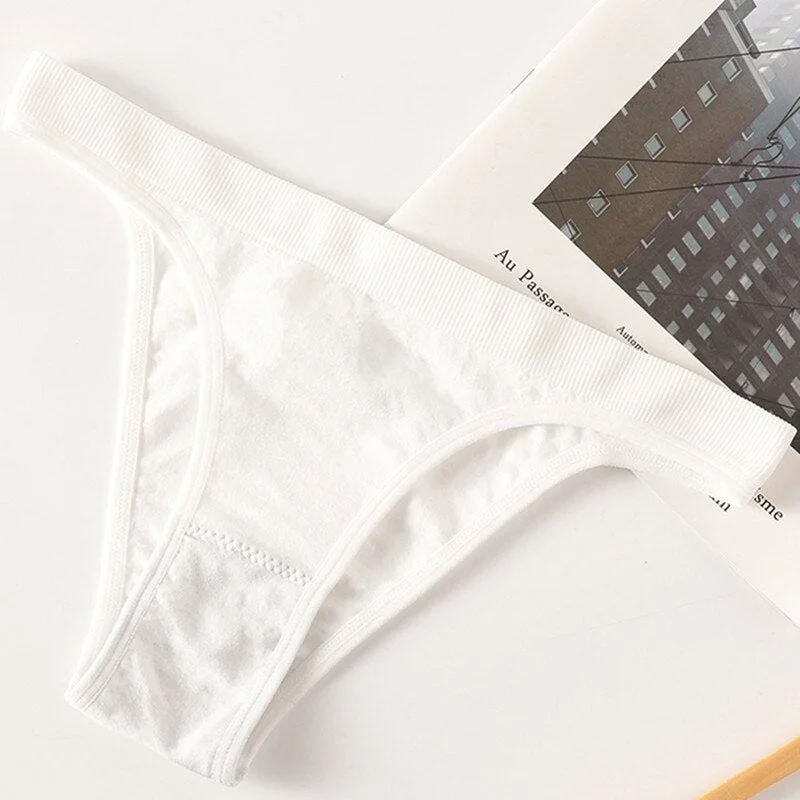 Women Thong Brazilian Panties Sexy G-String Female Underpants Bikini Cotton Gusset Sexy Lingerie Ladies Seamless Underwear