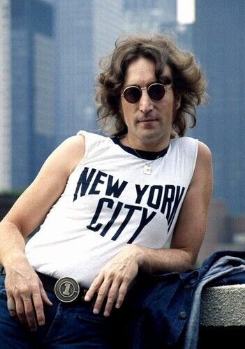 JOHN LENNON POSTER - NEW YORK CITY - Photo Poster painting QUALITY INSERT -  POST!