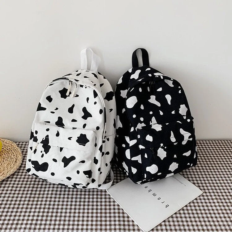 Ulzzang Cow Black/White Cackpack BE761