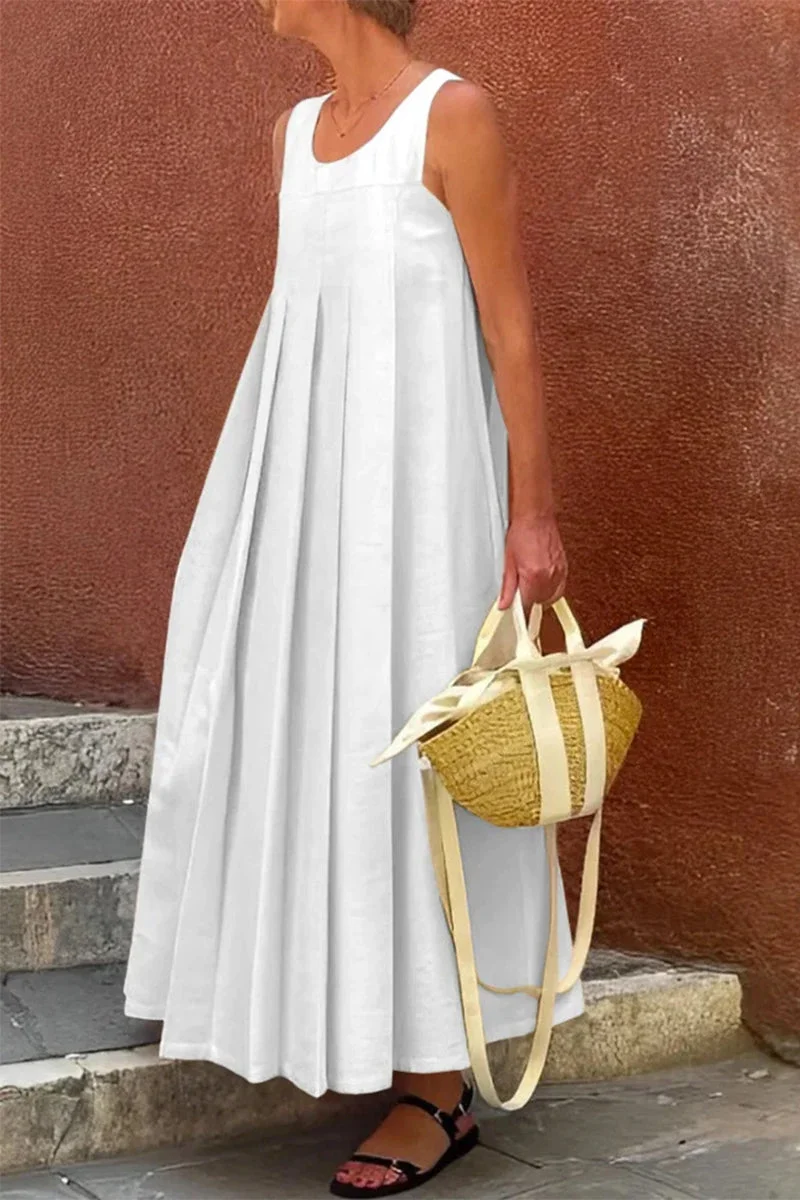 O Neck Sleeveless Dresses