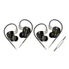 KZ-DQS In Ear Wired Earphones Dynamic Professional HIFI Headset Noise Cancelling