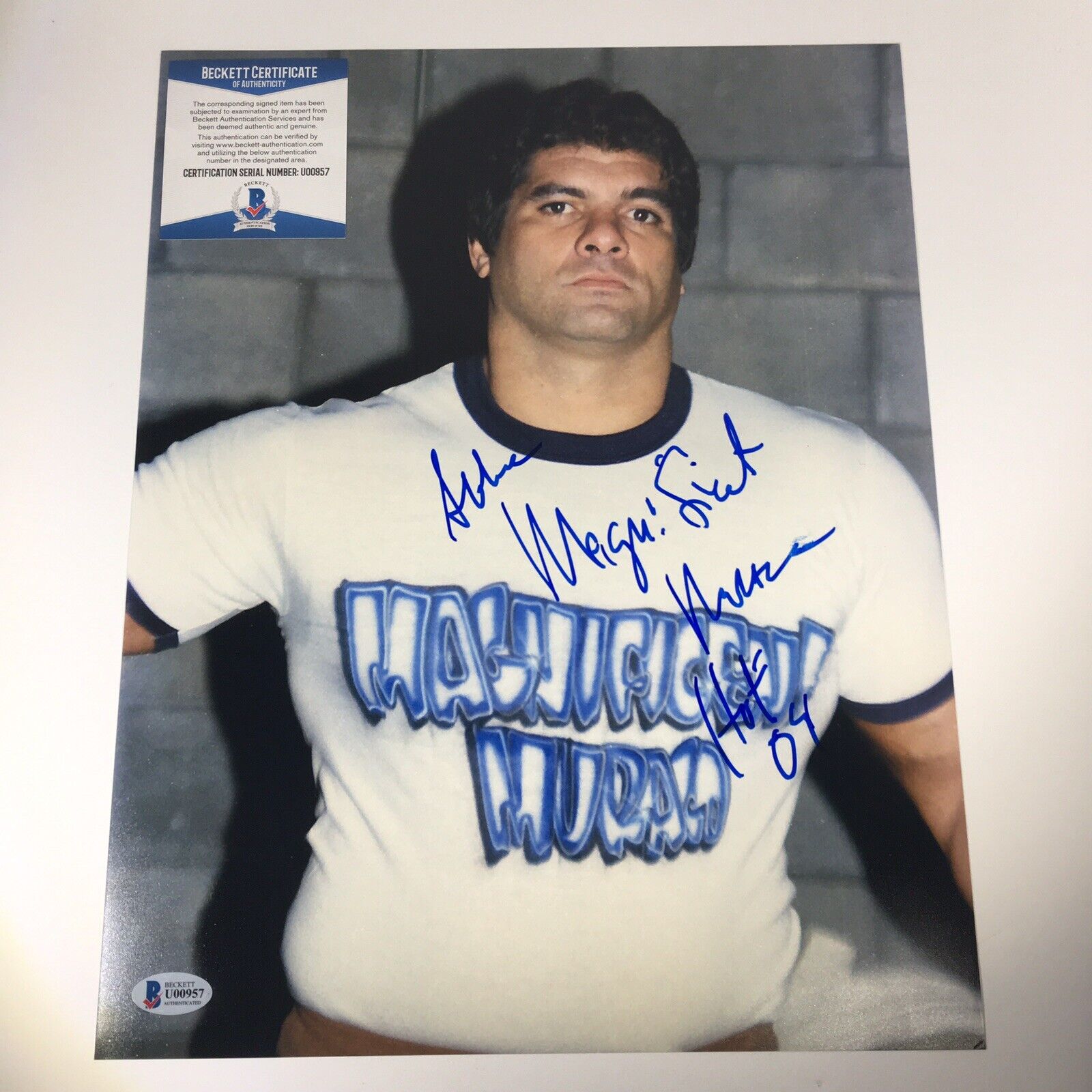 Don Muraco Signed Wrestling Photo Poster painting 11x14 WWF WWE AWA HOF BECKETT BAS